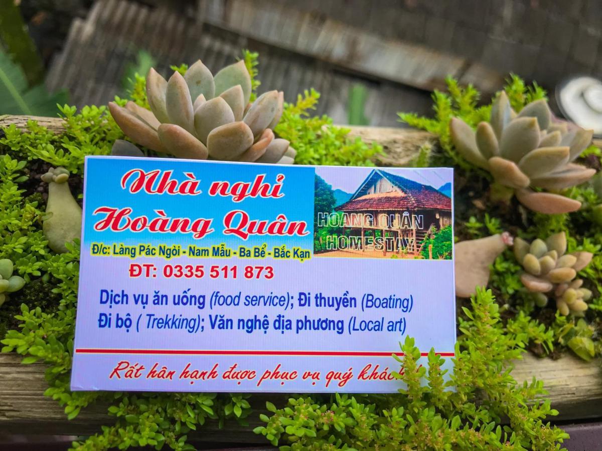 Hoàng Quân Homestay Ba Be Exterior foto